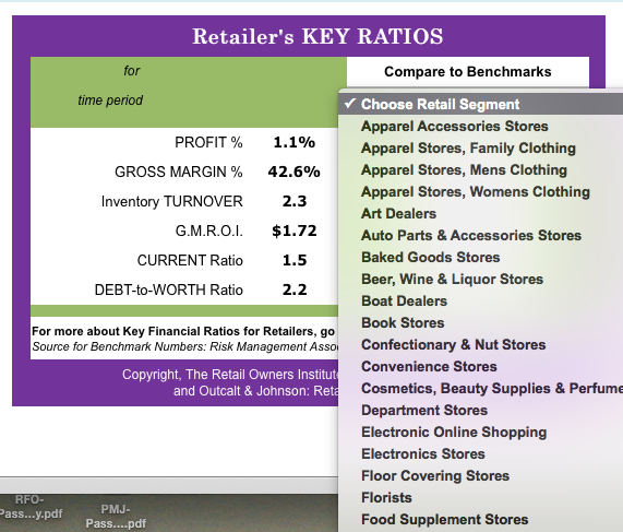 retail inventory turn benchmarks